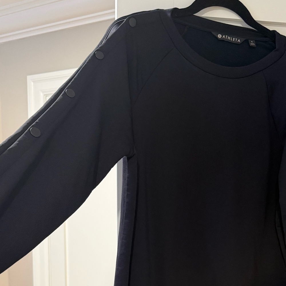Worn once?  Athleta Black Long Sleeve  Heavyweight Tunic - Picture 3 of 8